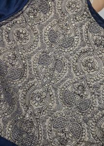 Elegant Navy Blue Ethnic Gown