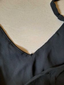 Sleek Black Slip Dress