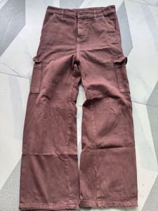 Trendy Cargo Pants - Brown Wash
