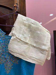 Beautiful Embroidered Blue Kurta with Chunni