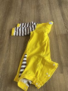 Adorable Yellow Giraffe Baby Romper