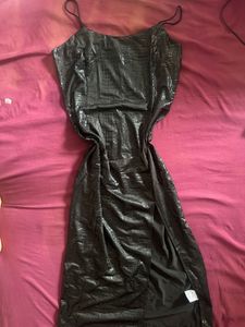 croc pattern dress
