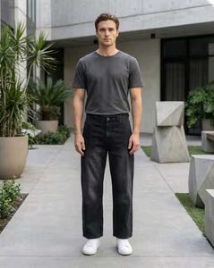 Shein Grey Denim Cargo Jeans
