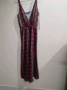Chic Polka Dot Maxi Dress
