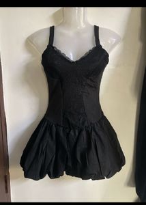 Elegant Black Lace Fit &amp; Flare Dress
