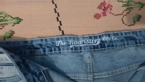 Frayed Hem Denim Shorts