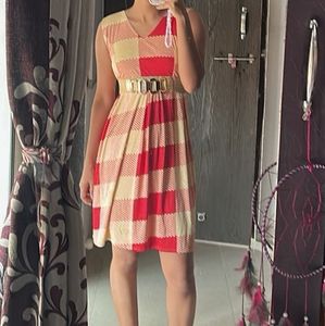 Chic Plaid Sleeveless Dress