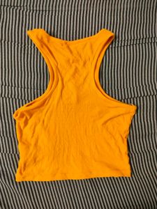 Cute Orange Crop Top