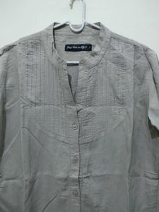 Khakhi or light brown cotton Tunic Top shirt