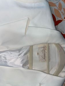 Classic White Double-Breasted Blazer