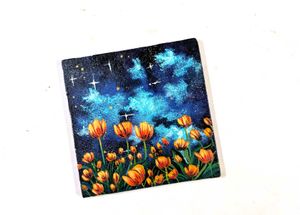 Mini Vibrant Starry Night Tulip Painting