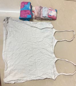 White Camisole and Handkerchiefs Set