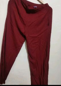 Maroon Anarkali Kurti Plazo Set For 30 Bust
