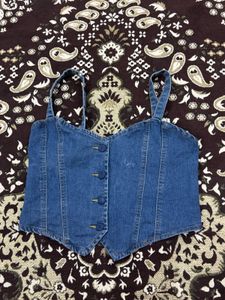 Cute Denim Top 🦋