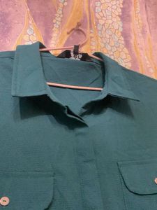 Classic Teal Button-Up Shirt