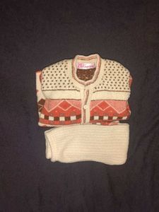 Vintage Knit Baby Outfit Set