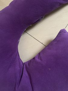 Purple U-Shaped Maternity Pillow