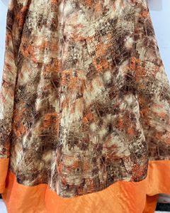 Boutique Satin Shirt With High Skirt