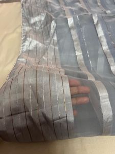 Striped Grey Curtain