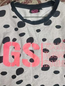 Cute Polka Dot Graphic Sweatshirt