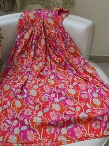 Multicolored Pink Kurti With Sequence Work
