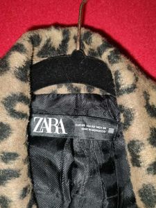 Zara Leopard Print Coat