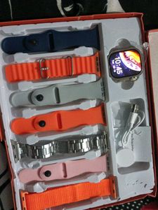 Smart Watch with Multiple Bands(7in1)