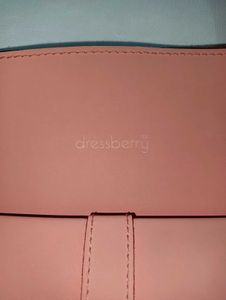 DressBerry Peach Coloured Tote Bag