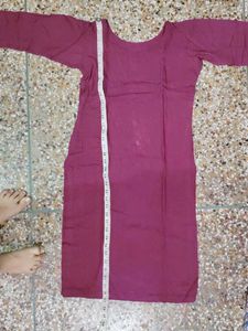 Maroon Long Sleeve Kurta