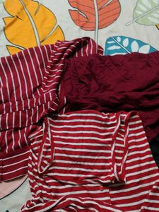 Red Striped toos