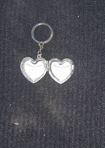 Heart Shape Keychain With Photo Frame