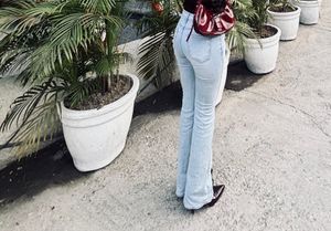 Light Wash Flare low waist Jeans