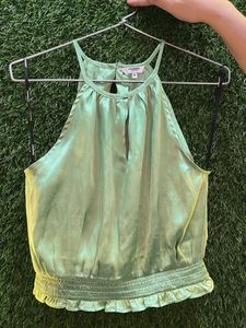 Green Halter bust size 33-34 medium