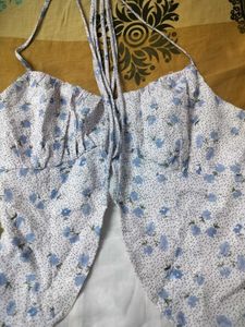 Chic Floral Halter Neck Top