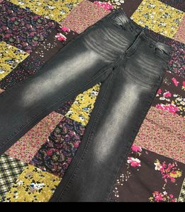 Stylish Dark Wash Flare Jeans