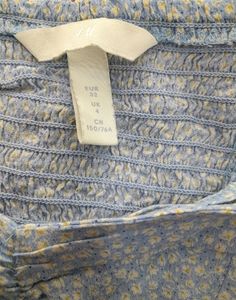 H&amp;M Blue Floral Top