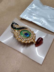 Peacock Feather Brooch