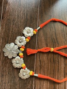 Statement Boho Floral Pendant Necklace