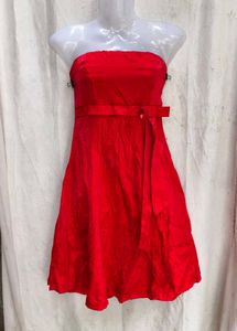 I. Stunning Red Strapless Dress