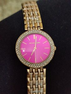 MICHAEL KORS DARCI FUCHSIA DIAL GOLD LADIES WATCH