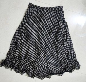 Designer Black Printed Lehenga Choli Set