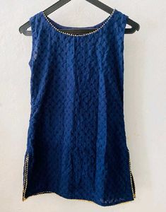 BLUE SHORT KURTI  💙