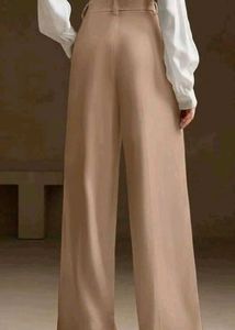 High Waisted Wide Leg Trousers