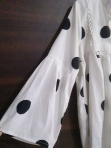 Cute Polka Dot Tunic Top