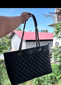 Miraggio Black Tote Bag