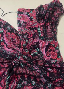 Bohemian Paisley Print Mini Dress