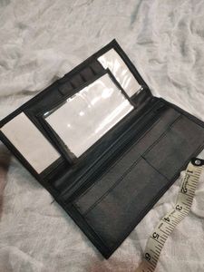 Classic RFID Black Zipper Wallet