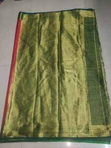 Red And Green Colour Saree