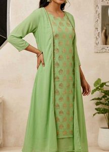 Elegant Kurta Set with attachedJacket
