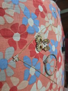 Sparkling Butterfly Necklace and Earrings Set